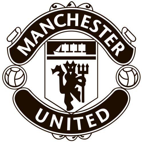 Custom Embroidered Manchester United Black Logo